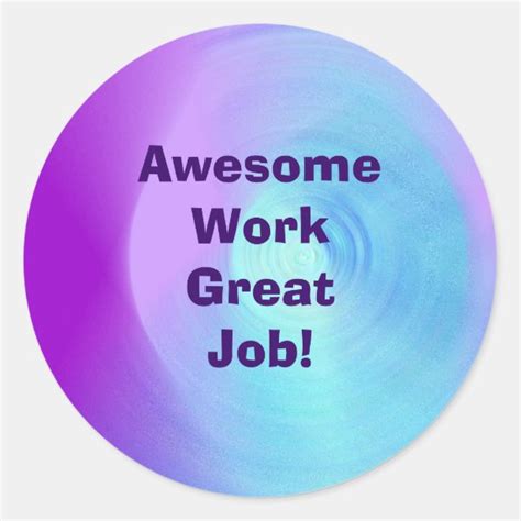 Great Work Stickers | Zazzle AU