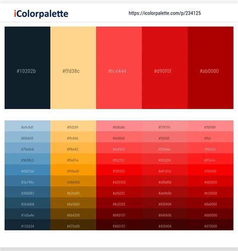 Color Palette With Red - Image to u