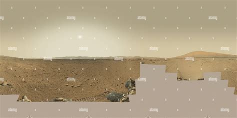 360° view of Mars Panorama - Curiosity rover: Martian solar day 541 - Alamy