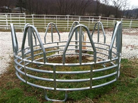 round bale feeder, horse round bale feeder, galvanized round bale feeder, heavy horse round bale ...