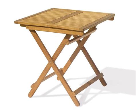 Rimini Teak Square Folding Garden Table