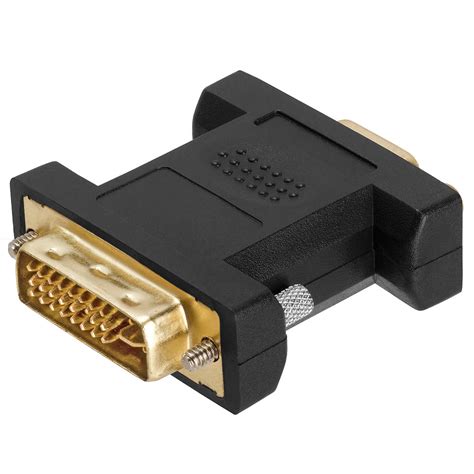 DVI-I Dual Link Male to VGA Female Adapter GOLD