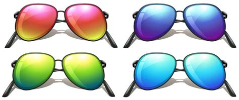 Coloured sunglasses 296992 Vector Art at Vecteezy