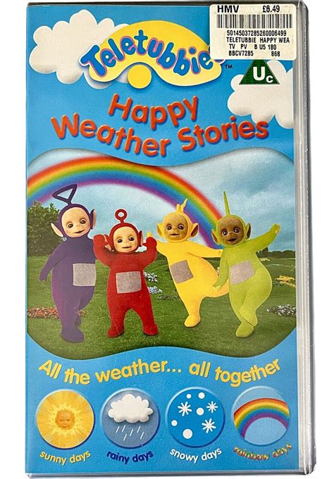 Teletubbies Happy Weather Stories BBC VHS Video Collectable Sealed Cassette Kids 5014503728526 ...