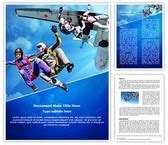 Professional Skydiving Editable PowerPoint Template