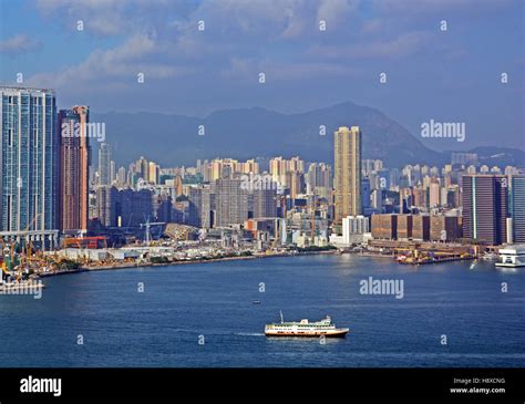 aerial view on Kowloon Peninsula Hong Kong China Stock Photo - Alamy