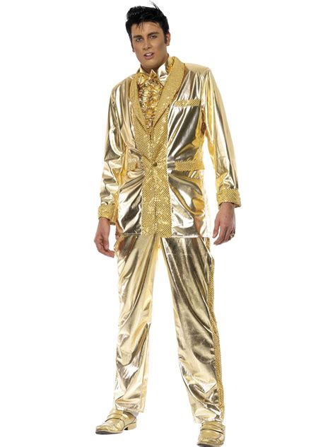 Adults Elvis Gold Suit Costume