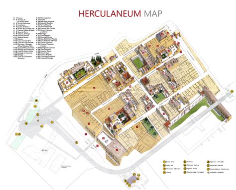 Map Herculaneum - Disabled Accessible Travel