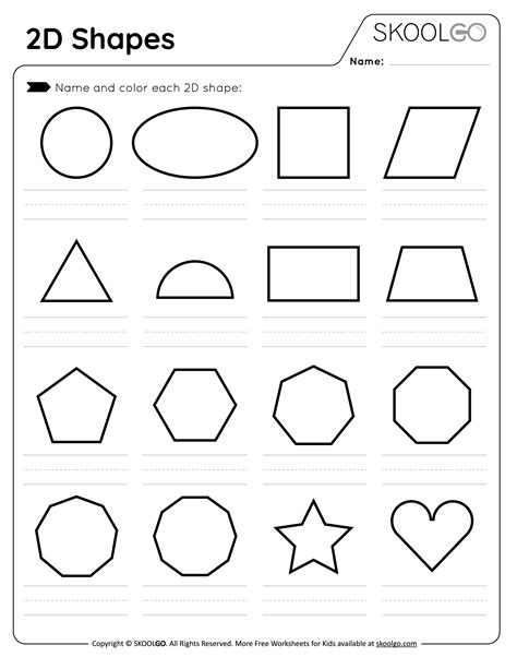 Engaging 2D Shapes Worksheets for Learning and Fun