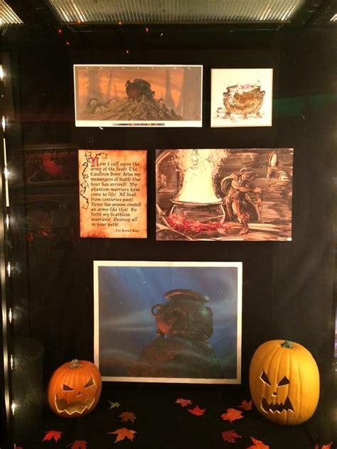 Black Cauldron Concept Art on display at a screening of the Disney film at the El Capitan ...