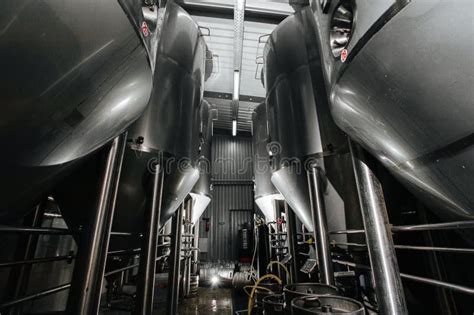 The Interior of the Brewery. Modern Beer Factory Stock Image - Image of ...