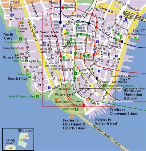 City of New York : New York Map | Lower Manhattan Map