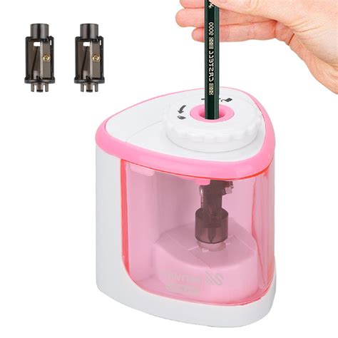 TSV Electric Pencil Sharpener Best Heavy Duty Helical Steel Blade for Artists Kids Adults ...