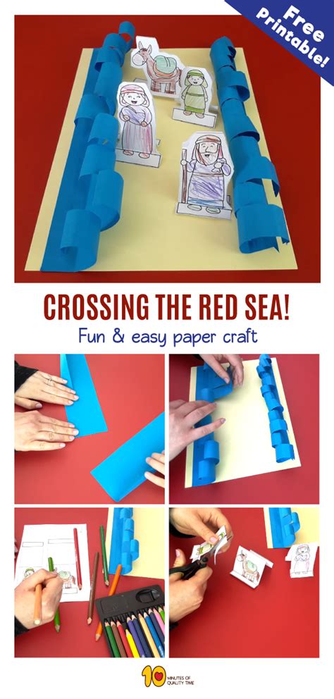 26 best ideas for coloring | Moses Parts Red Sea Craft