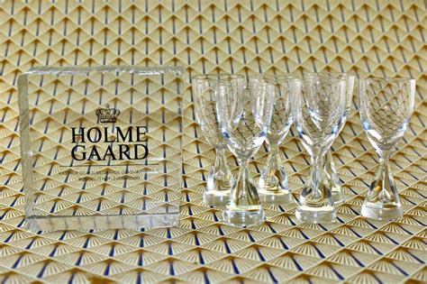 Holmegaard 6 Lovely Akvavit Glasses From the Serie | Etsy