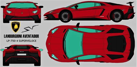 Lamborghini Aventador LP-750-4 Superveloce 2015 blueprint Car Design ...