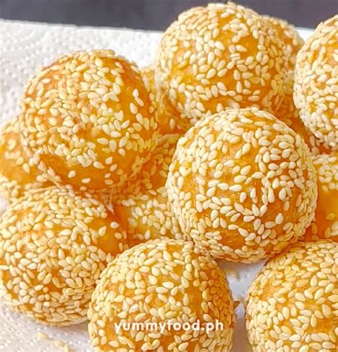 Sesame Balls Recipe – Sesame Ball Red Bean Filling » Yummy Food Ph