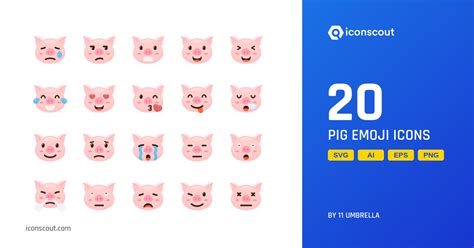 Download Pig Emoji Icon pack Available in SVG, PNG & Icon Fonts