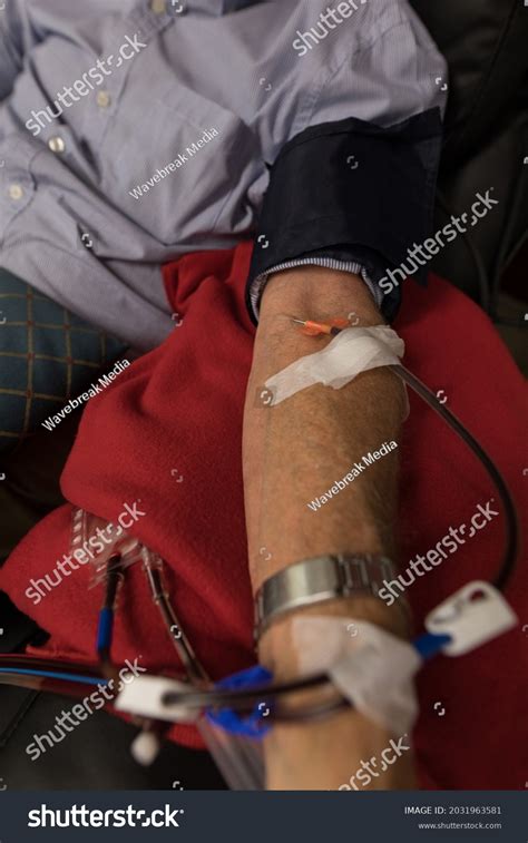 Mid Section Senior Man Donating Blood Stock Photo 2031963581 | Shutterstock