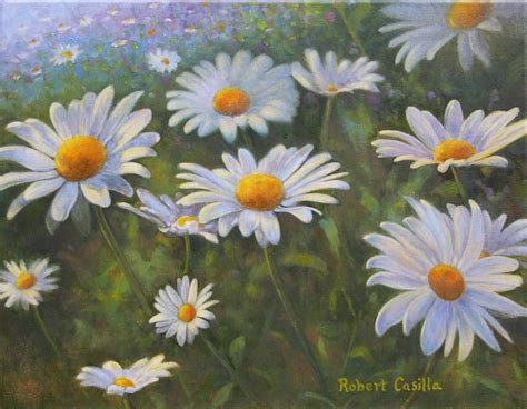 Field, painting - Recherche Google | Daisy painting, Daisy art, Daisy wall art