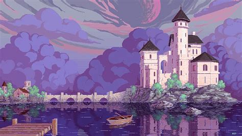 Fantasy Castle Pixel Art, HD wallpaper | Peakpx