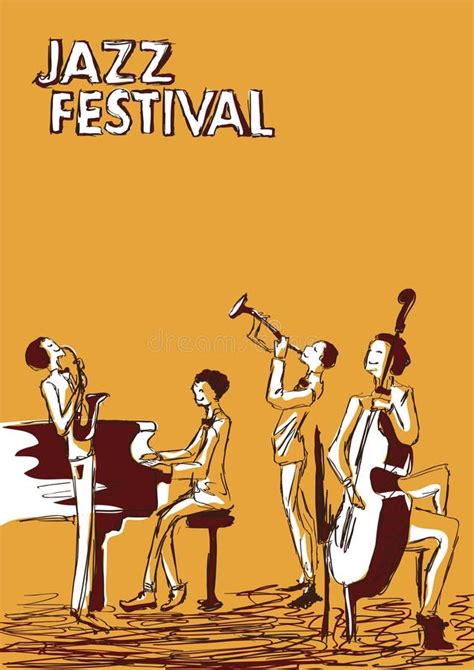 Poster for Jazz Music Festival or Concert. Jazz Band. Stock Vector ...