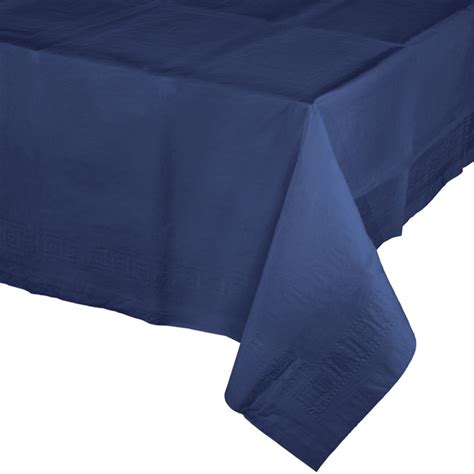 Navy Blue 2/Ply Poly Paper Banquet Tablecloth: Party at Lewis Elegant ...