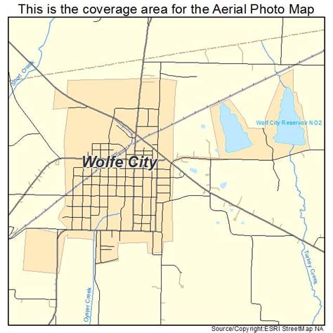 Aerial Photography Map of Wolfe City, TX Texas