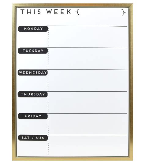 Weekly Wall Calendar