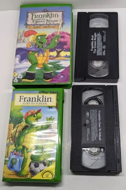 FRANKLIN CARTOON VHS Tape Lot Green Knight, Goes To School, The Turtle (Tested) $13.95 - PicClick