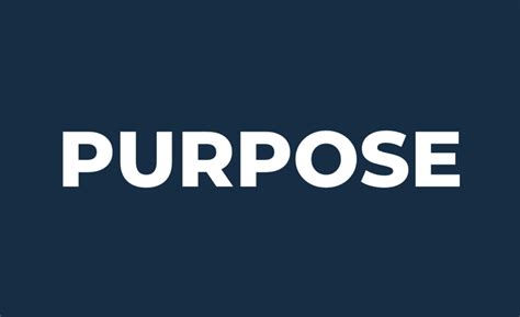What does purpose really mean? A revised definition using 3 key words