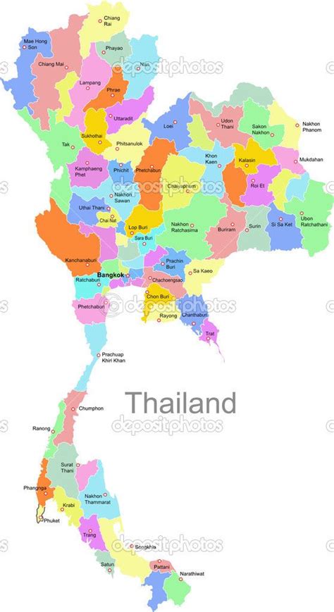 Map Of Thailand Provinces - Living Room Design 2020