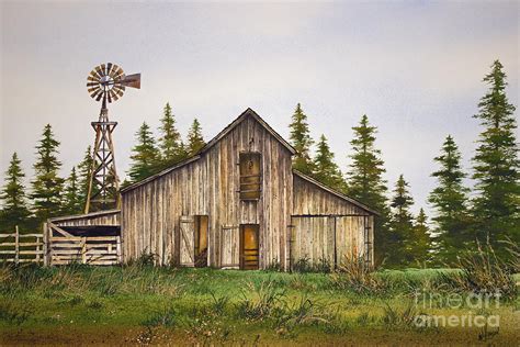 Rustic Barn Painting by James Williamson