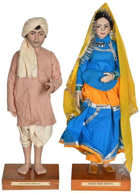 17" Man and Woman from Haryana | Traditional Handmade Dolls | Exotic ...