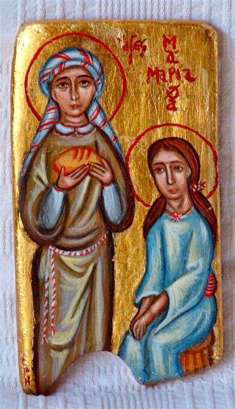 St. Martha & St. Mary of Bethany by Eka & Eri Fragiadaki | Mary of bethany, Christian art, Saint ...