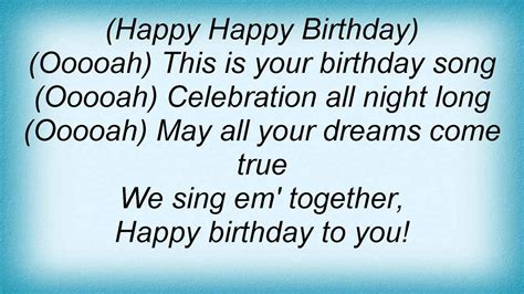 Happy Birthday To You Lyrics