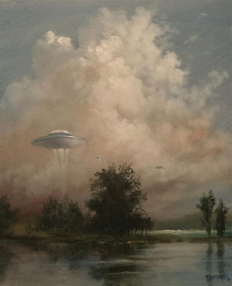 UFO's - A Scouting Party Painting by Tom Shropshire - Fine Art America