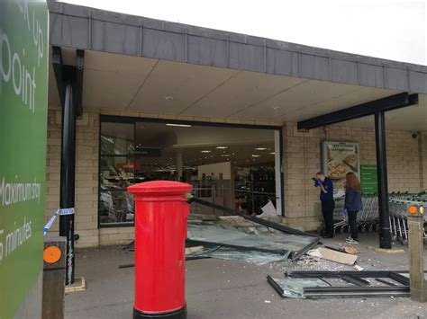 Pictures: Waitrose in Cirencester after ram raid this morning - Gloucestershire Live