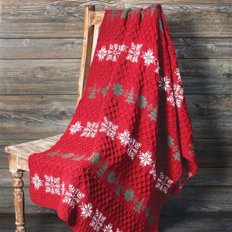 Christmas Knit Throw Blanket | Knitted throws, Christmas knitting, Knit ...