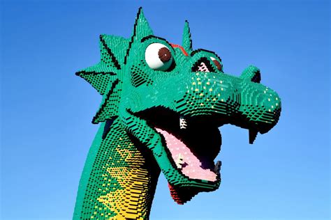 Brickley the Lego Sea Serpent in Lake Buena Vista at Disney in Orlando ...