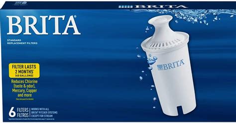 Limited Time Offer: Brita Water Pitcher Replacement Filters, White, 6ct ...