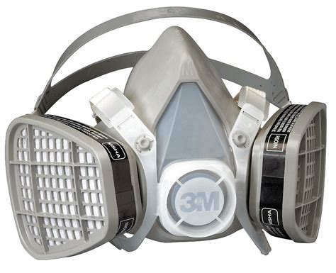 3M Half Mask Respirator Kit, 5000 Series, M, Includes (2) Organic Vapor (OV) Cartridge - 5T565 ...