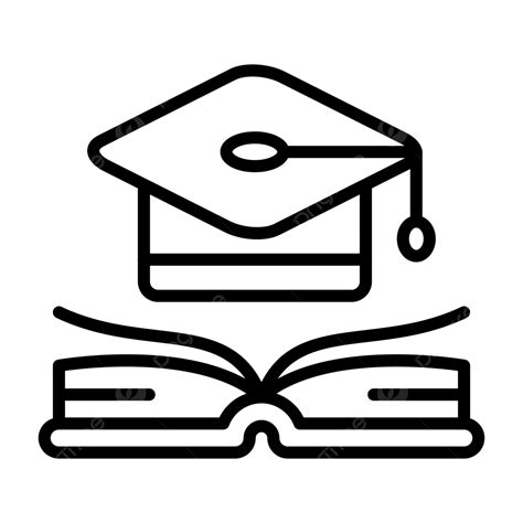 Education Line Icon Vector, Education Icon, Cap, College PNG and Vector with Transparent ...