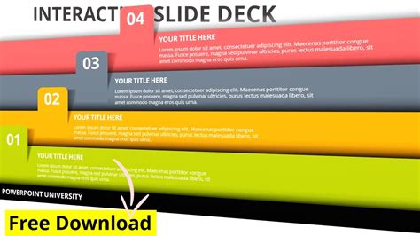 Create an Interactive Slide Deck in PowerPoint | Free Slide Deck ...