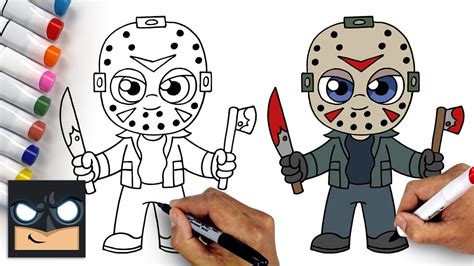 How To Draw Jason Voorhees 🔪 Friday the 13th - YouTube