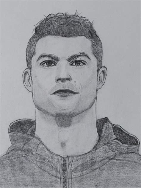 cristiano-ronaldo-easy-drawing Cr7 Football, Football Players, Pencil Sketch, Pencil Drawings ...