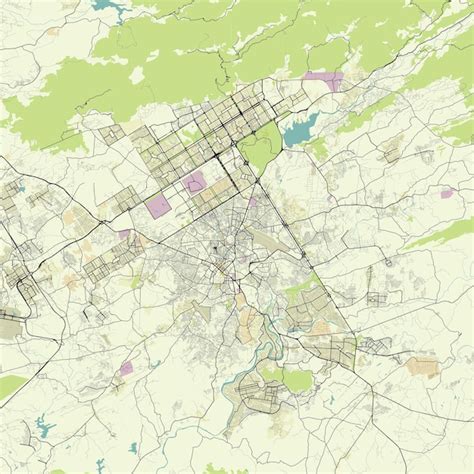 Premium Vector | Detailed vector city map of Islamabad Pakistan