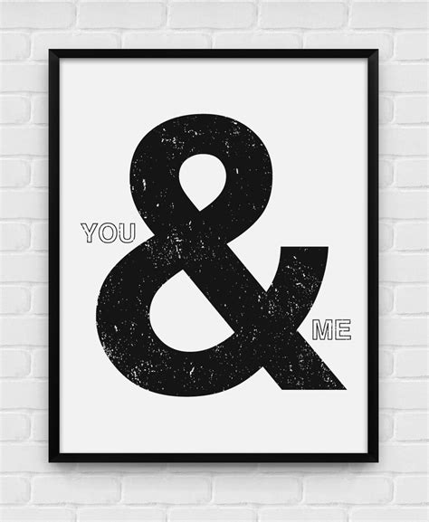 You & Me Printable Poster Digital Art Download and Print - Etsy