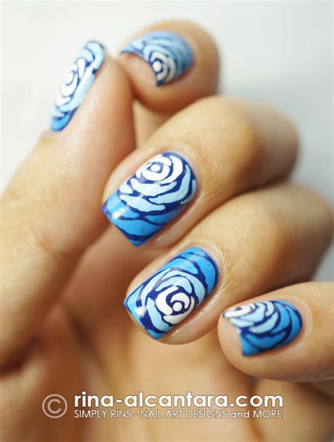 Nail Art: Blue Wave | Simply Rins