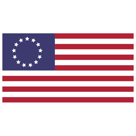 Betsy Ross US Flag | Free SVG